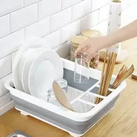 Складная силиконовая сушка для посуды Layher