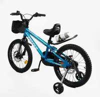 Дитячий двоколісний велосипед 18" дюймів Corso TAYGER TG-411 алюмінієва рама 1 швидкість. Blue (176838)