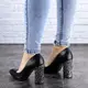 Туфли женские на каблуке Fashion Tita 2054 40 размер 25 см Черный