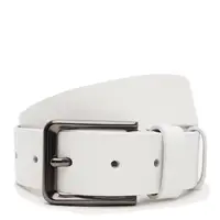 Мужской кожаный ремень Borsa Leather V1125FX54-white