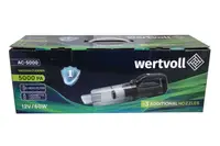 Пилосос автомобільний WERTVOLL 5000 PA, 12 V, 5 A, 60 Вт, сухе та вологе прибирання, сумка (AC-5000)