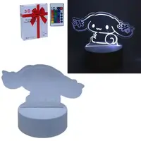Ночник акриловый аниме "Sanrio Cinnamoroll", 13 см,  пульт от сети и батарейки