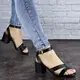 Женские босоножки Fashion Woozie 1838 38 размер 24 см Черный