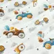 Подростковое постельное белье фланель с простыней на резинке RACING CARS CS1