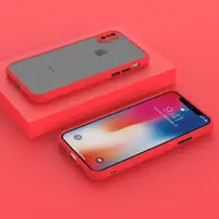 Чехол для iPhone XS Max - Goospery Matte Case, Red (Камера закрытая)