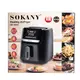 Аэрогриль-фритюрница SOKANY SK-10007 электрическая на 6.5л, 1800 Вт черная