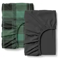 Набор простыни на резинке фланель 160х200 FOREST TARTAN