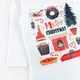 Боди детское из ткани с начесом и рождественским принтом Christmas mood