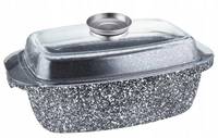 Гусятниця з кришкою Ofenbach Vizo KM-100517 32х10.5 см 5.5 л сіра