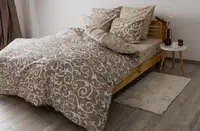 Постільна білизна євро ТЕП Soft dreams Beige and White 2-03859-25167 200х215 см
