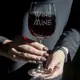 Бокал для вина "Wine mine", английский, Деревянная подарочная коробка с гравировкой