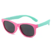 Детские очки polarized P1513-3 розовые с мятной дужкой