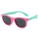Детские очки polarized P1513-3 розовые с мятной дужкой