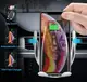 Автодержатель телефона с функцией беспроводной зарядки S5 Techno Smart Sensor Умный держатель смартфона для авто
