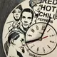 Концептуальные настенные часы в интерьер «Red Hot Chilli Peppers»