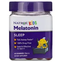 Натуральная добавка Natrol Kids Melatonin 1 mg, 60 желеек Ягоды
