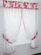 Кухонный комплект, (290х170см.) шторки с ламбрекеном. Цвет белый с цветочным принтом. Код 084к 50-893