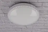 Современный круглый потолочный светильник LED для комнаты кухни ванной 25709 Белый 5х30х30 см.