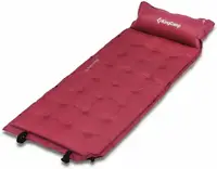 Самонадувающийся килимок 196х63х3 см Wine Red Base Camp King XL Camp KM-3559-WR