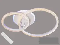 Потолочная LED-люстра с диммером и подсветкой, 80W MX77012/2B LED 3color dimmerдне