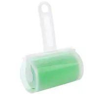 Багаторазовий липкий ролик для чищення одягу Semi з чохлом, Green