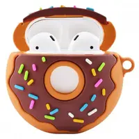 Чохол для AirPods 2/1 series - Пончик (donut 3D), силіконовий