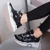 Кросівки жіночі Fashion Gex 2569 38 розмір 24,5 см Чорний