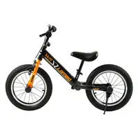 Велобіг 14" Corso Lambo, сталева рама, ручне гальмо, колеса надувні резинові. Black and orange (144053)