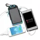 Внешний акумулятор Power bank UKC PB-263 10000 mAh с солнечной панелью и фонариком Черный с голубым