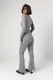 Костюм с брюками клеш и кофточкой на пуговицах - серый цвет, ONE SIZE (есть размеры)
