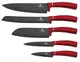 Набор ножей на подставке Berlinger Haus MetalliС Line Burgundy Edition BH-2528 6 предметов