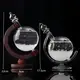 Барометр Штормгласс RESTEQ большой глобус, капля Storm Glass на стеклянной подставке, декоративный и метеорологический прибор для