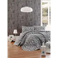 Покрывало стеганное с наволочкой Eponj Home B&amp;nbsp;W - Merle siyah черный 160*220