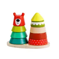 Логическая пирамидка деревянная Hai Bao Er, 2 пирамидки. Multicolor (123805)