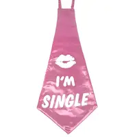 Галстук Гигант im single на мальчишник (розовый)
