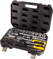 Набір торцевих насадок MASTERTOOL CrV 1/4"-1/2", 72 шт (78-5072)