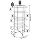 Сушка для белья напольная Casa Si Exo 4 White (CS92166E04IT)