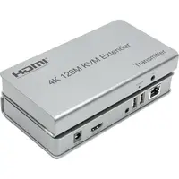 Удлинитель HDMI сигнала PowerPlant HDMI 4K/30hz, до 120м, через CAT5E/6 (HDES120-KVM)