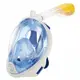 Полнолицевая маска для плавания снорклинга FREE BREATH (S/M) M2068G с креплением для камеры Синий