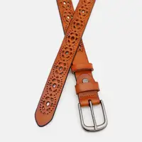 Жіночий ремінь шкіряний Borsa Leather CV1ZK-040g-ginger