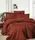 Семейное Турецкое Постельное Белье La Romano Deluxe Satin Dark Domenica Cinnamon 160х220см (2 шт)
