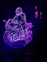 Змінна пластина для 3D-світильників "Мотоцикліст" 3DTOYSLAMP