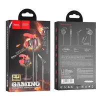 Наушники HOCO Sharp wire control gaming earphones with microphone M105 |HD Mic, Hi-Fi|