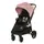 Коляска прогулочная детская KiderKraft GRANDE Plus Pink розовая для девочки / Коляски для прогулок для ребенка