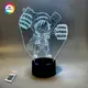 3D ночник "Монки Д.Луффи «Чиби»" (УВЕЛИЧЕННОЕ ИЗОБРАЖЕНИЕ)+ пульт ДУ + сетевой адаптер + батарейки 3DTOYSLAMP