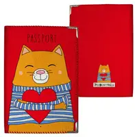 Обложка на паспорт Любящий кот (ткань)
