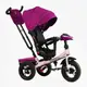 Велосипед 3-х колесный детский, Best Trike, надувные колеса, фара музыкальная, с USB, пульт. Pink (164868)
