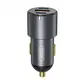 Автомобильное зарядное устройство XO CC45 PD 60W + QC3.0 30W 1USB/2Type-C + Type-C - Type-C Серый