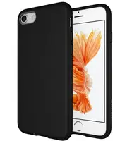 Силиконовый матовый чехол для iPhone SE 2022 / 2020 / 8 / 7 - Черный