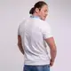 Футболка-вышиванка мужская Moderika Гетьман белая с синей вышивкой